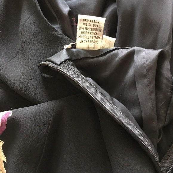 ADRIANNA PAPELL Silk Short Floral Print Dress S-12 - Picture 8 of 8